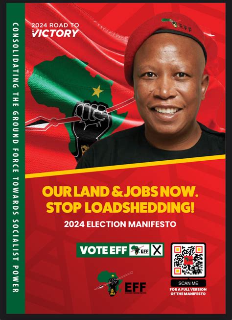 DOWNLOAD | EFF 2024 Election Manifesto | Central News South Africa