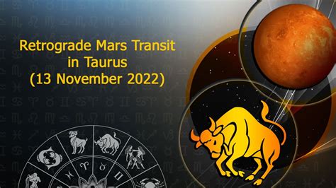 Retrograde Mars Transit In Taurus 13 November 2022