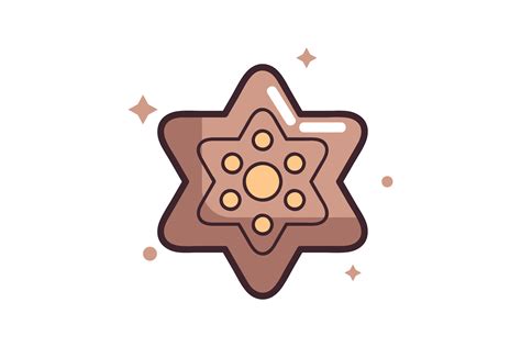 Star Biscuits Christmas Icon Graphic By Wienscollection · Creative Fabrica