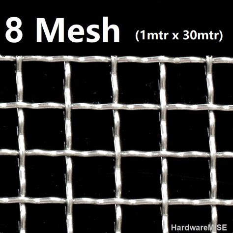 Stainless Steel Wire Mesh Ss Netting Mesh Crimped Mtr X Mtr