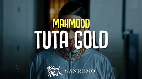 Mahmood Tuta Gold Testo Lyrics Sanremo Youtube