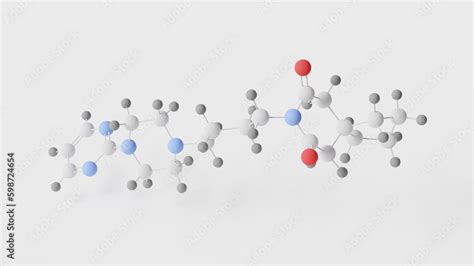 Buspirone Molecule 3d Molecular Structure Ball And Stick Model