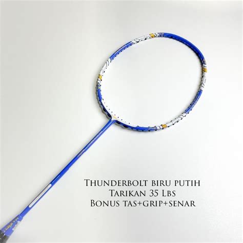 Jual Raket Badminton Maxbolt Thunderbolt Lbs Original