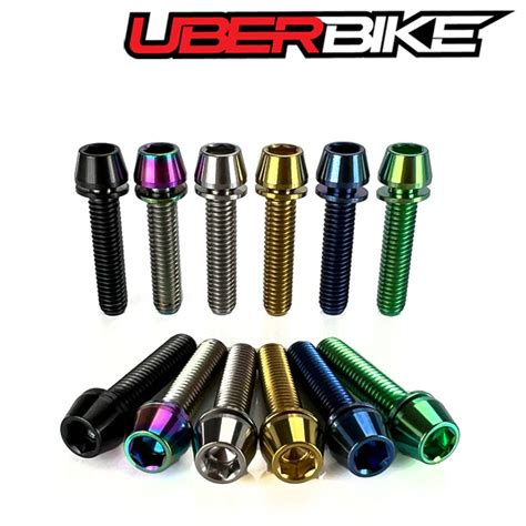 Uberbike Titanium M X Mm Disc Brake Caliper Mount Bolt Upgrade Kit