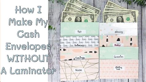 Diy Cash Envelopes Without A Laminating Machine Dave Ramsey Inspired