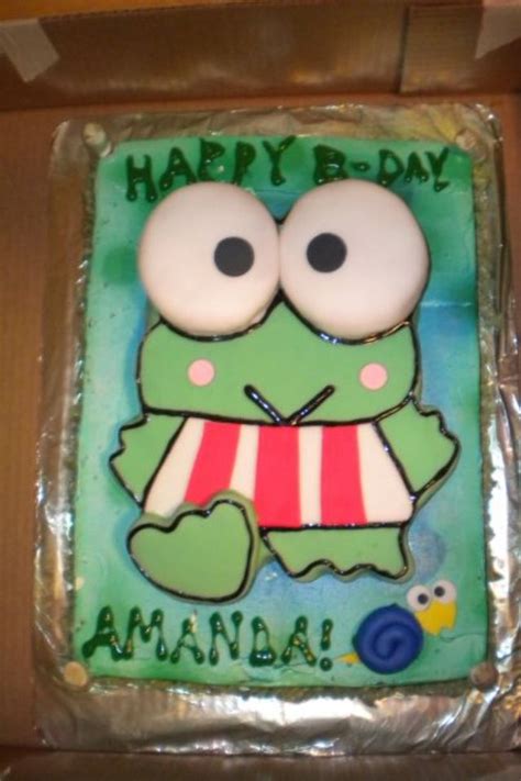 Keroppi cake | Creative cakes, Cute cakes, Cake designs