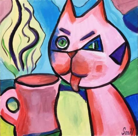 Picasso Cubism Cat