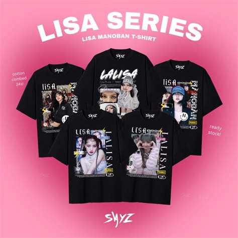 Jual Ready Kaos Lisa Blackpink Lalisa Lisa Manoban Series T Shirt