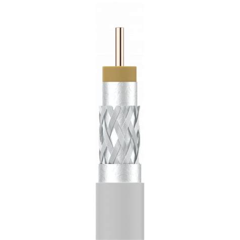 Cable Coaxial Sk Plus Pvc Vatc Eca Clase A M Blanco Trenzado