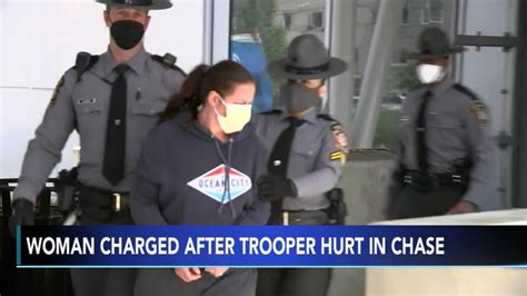 Woman Charged In Car Chase That Hurt Pa State Police Trooper In East