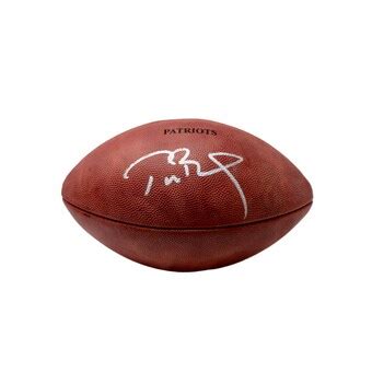 Tom Brady Autographed Footballs, Signed Tom Brady Inscripted Footballs