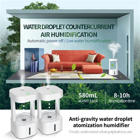 Anti Gravity Water Drop Humidifier Gastly Humidifier Oxygen Regulator Price 250bar With Smart