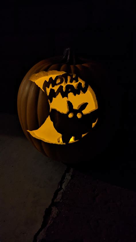 My Mothman foam pumpkin carving. Happy belated Halloween! : r/cryptids