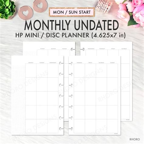 Mini Happy Planner Inserts Happy Planner Printable Inserts Etsy