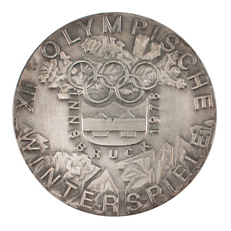 Innsbruck 1976 Winter Olympics Silvered Bronze Participation Medal