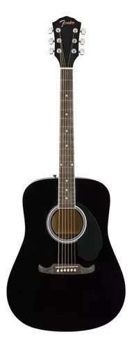 Guitarra acústica Fender FA 125 para diestros negra satinado