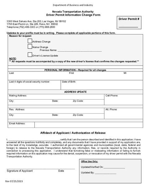 Fillable Online Nta Nv Driver Permit Information And Forms NTA