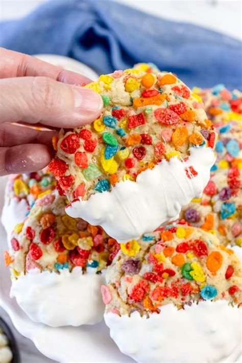 Fruity Pebbles Cookies Recipe With White Chocolate