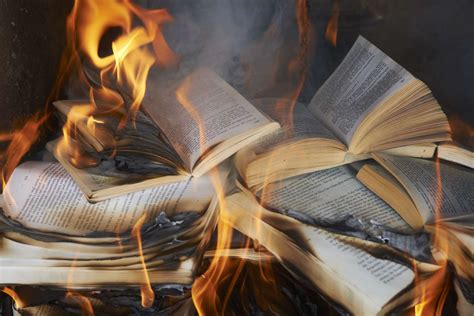 Fireman Burning Books