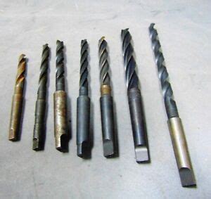 Lot Of 7 Various Shanks Makes Models Metalworking Drill Press Drill ...