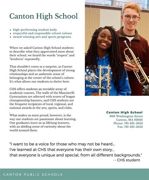 About Canton High School | About