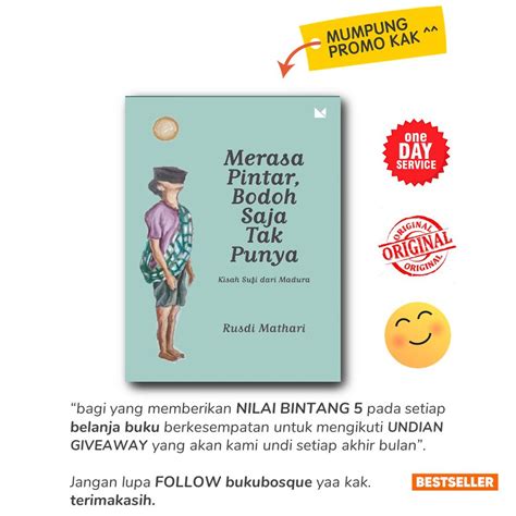 Jual Buku Merasa Pintar Bodoh Saja Tak Punya Rusdi Mathari Buku