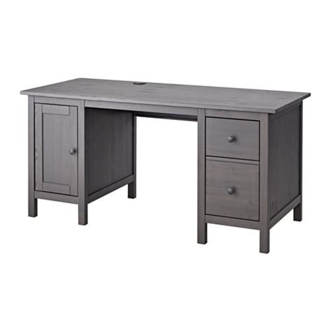 Hemnes Desk Dark Gray Stained Ikea