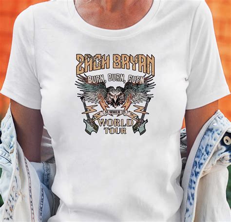 Burn Burn Burn Tour 2023 Zach Bryan Concert Shirt Shibtee Clothing