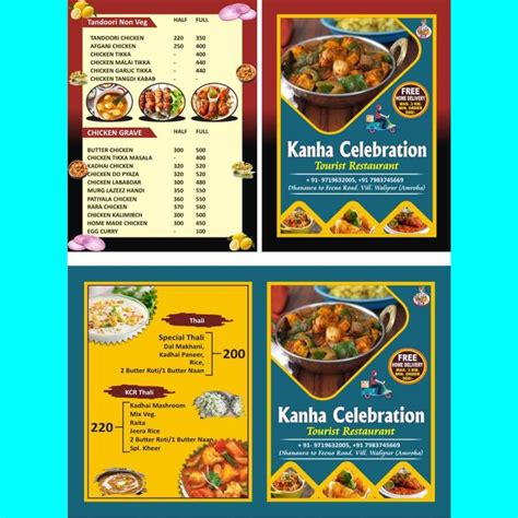 Menu Card Design