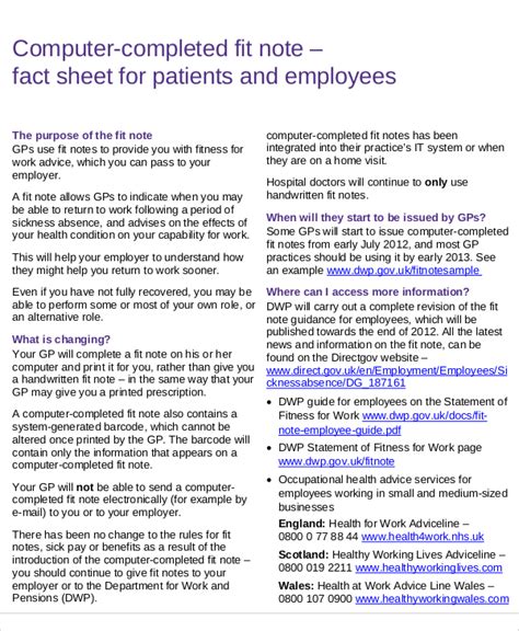 fit note samples  ms word