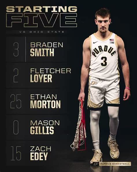 Purdue Men S Basketball On Twitter The Starting F Mason Gillis C