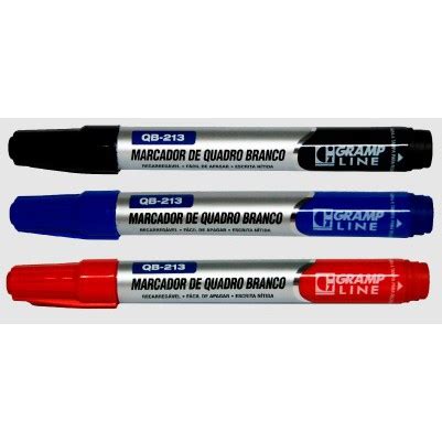 Qb Pincel Marcador Para Quadro Branco Recarreg Vel Kit