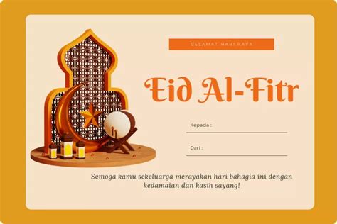 Contoh Kartu Ucapan Idul Fitri 2023 Desain Elegan Dan Simple Cdr Psd