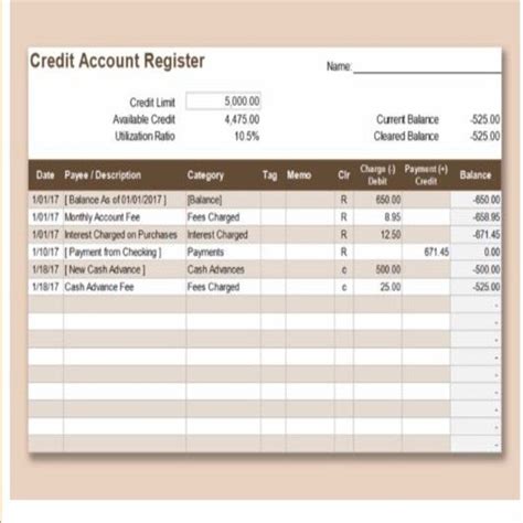 Top Credit Card Excel Templates Wps Office Academy Worksheets