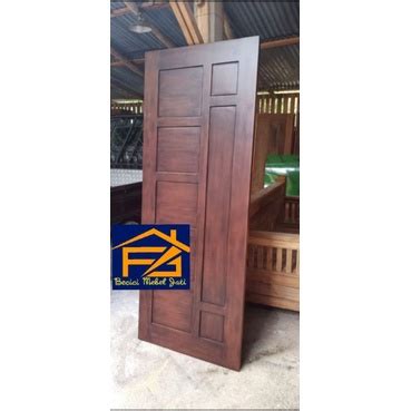 Jual Daun Pintu Kayu Jati Finishing Plitur X Shopee Indonesia