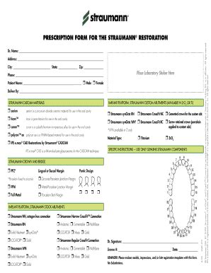 Straumann Implant Failure Form Fill Online Printable Fillable