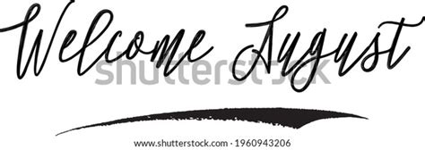 Handwritten Font Cursive Typography Text Welcome Stock Vector (Royalty ...