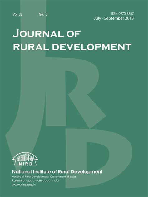 Journal Of Rural Development Poverty Poverty And Homelessness