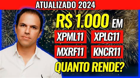 Fundos Imobili Rios Quanto Rende Reais Nos Fiis Xpml Xplg