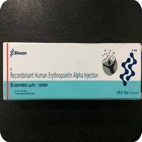 Erypro Safe Iu Injection Recombinant Human Erythropoietin Alfa