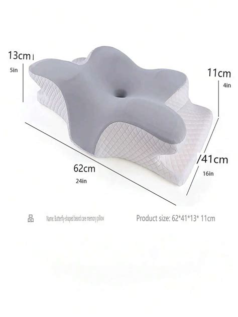 Almohada ergonómica con forma de mariposa para relajación del cuello y