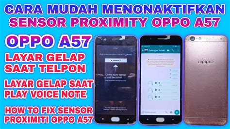 Sensor Oppo A Layar Mati Saat Telpon Oppo A Screen Turns Off When