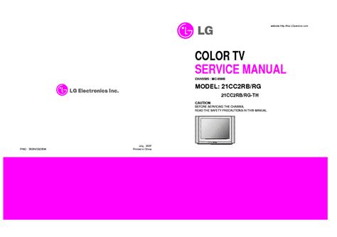 Lg 21cc2rb Rg Ch Mc059b Sm Service Manual Download Schematics Eeprom