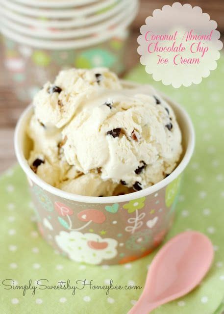 Coconut Almond Chocolate Chip Ice Cream On Myrecipemagic Icecream