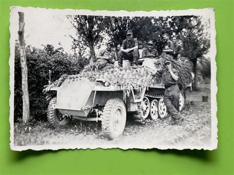 Foto Wk Sch Tzenpanzerwagen Sd Kfz In Italien Zug Trupp