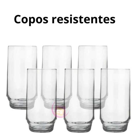 Jogo Copo De Vidro Para Suco Agua Ml Nadir Copo Lights Kits