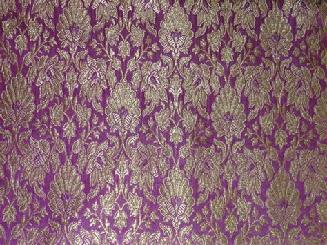 Heavy Silk Brocade Fabric Pink X Metallic Gold Color 36 Wide Bro513[2