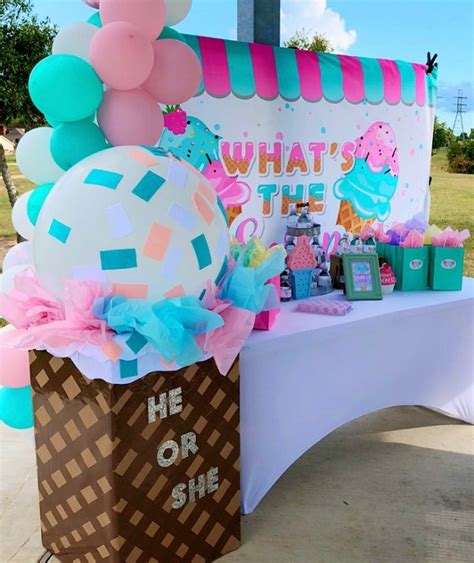 Whats The Scoop Ice Cream Themed Baby Shower Ideas Baby Shower