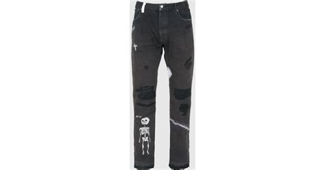 Gallery Dept F Ck Face Denim In Gray For Men Lyst