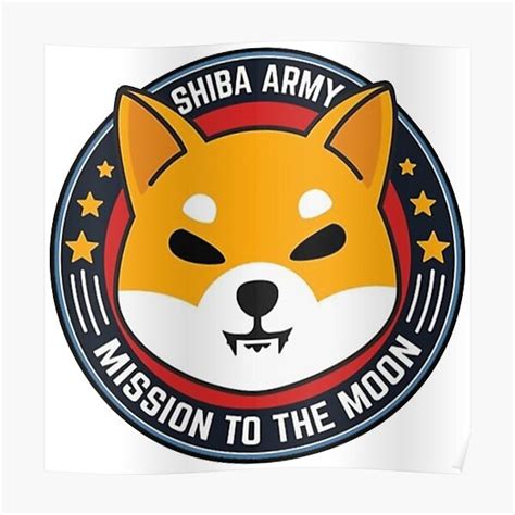 Shiba Army Poster For Sale By Elfriedadooley Redbubble